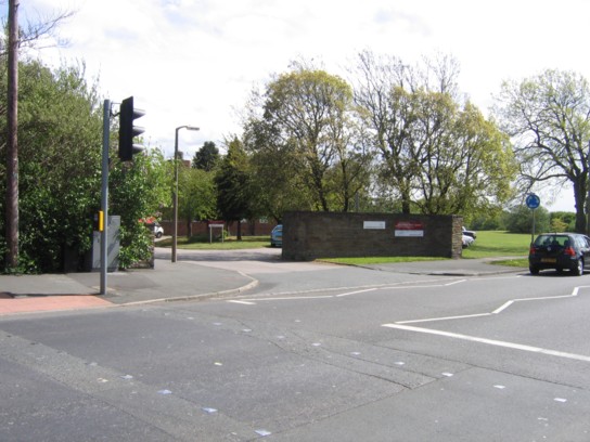 The second car park entrance